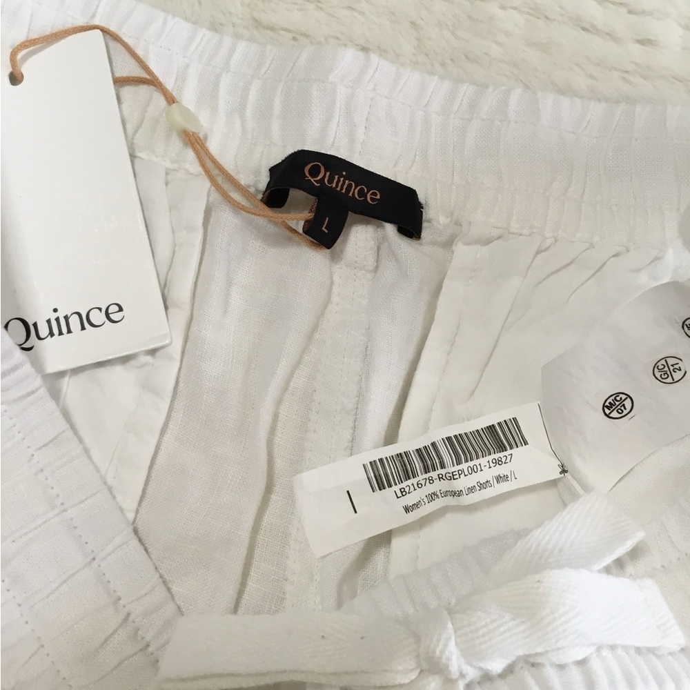 Quince 100% European Linen Shorts size large - Picture 8 of 13